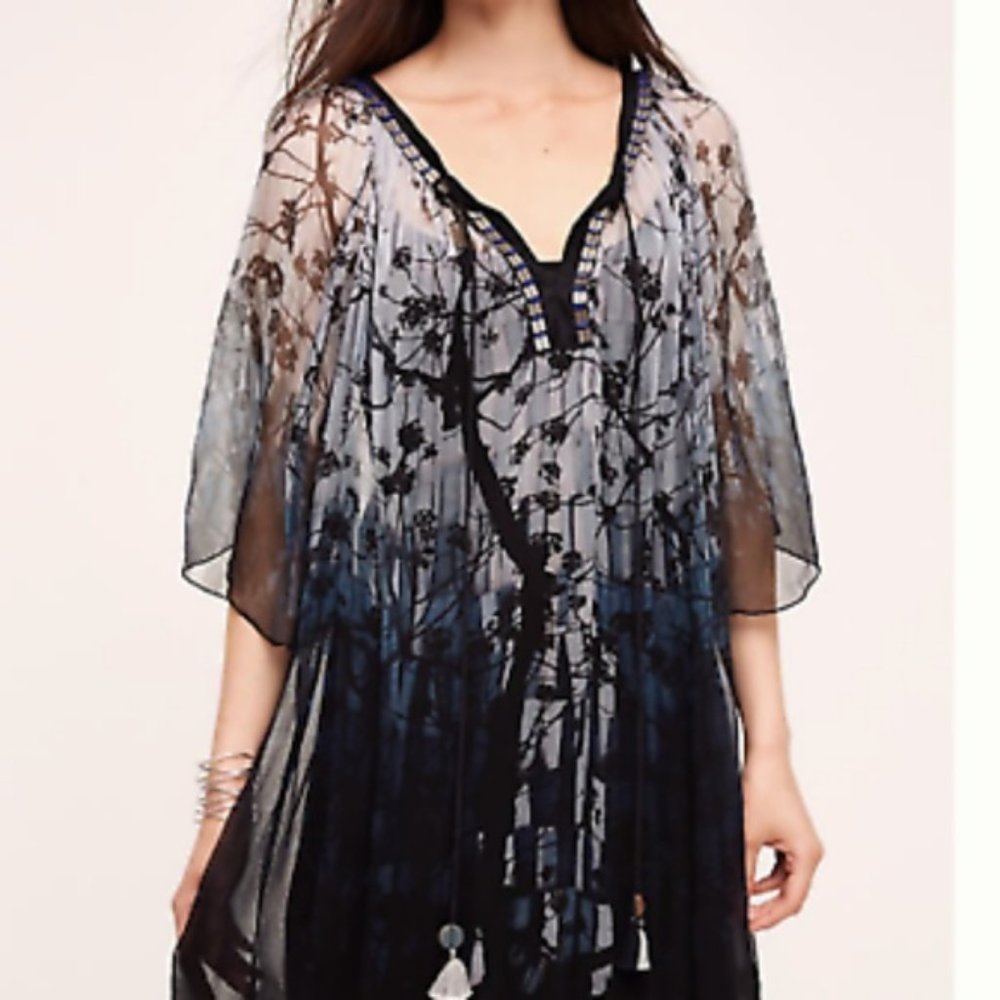 Anthropologie Blank London Twilight Blooms Trapeze Dress in SP